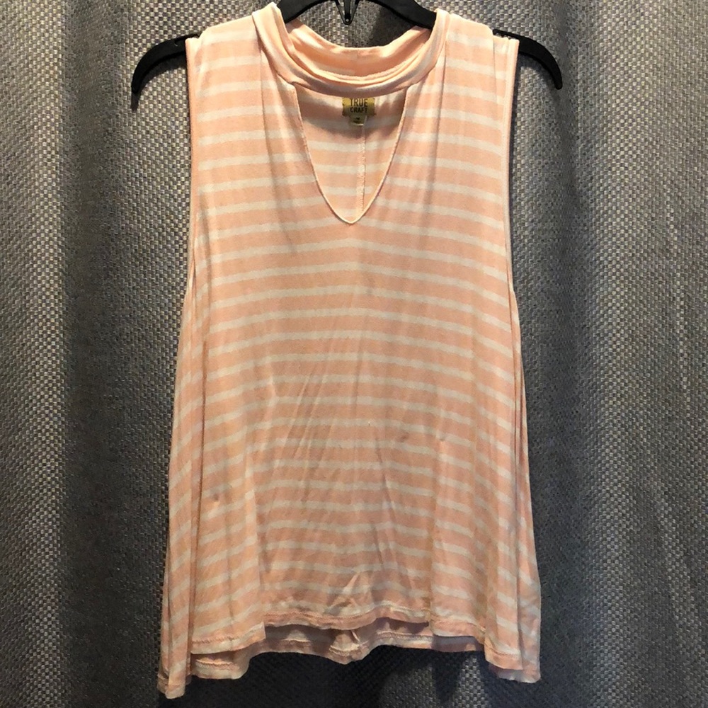 Striped cut out top.